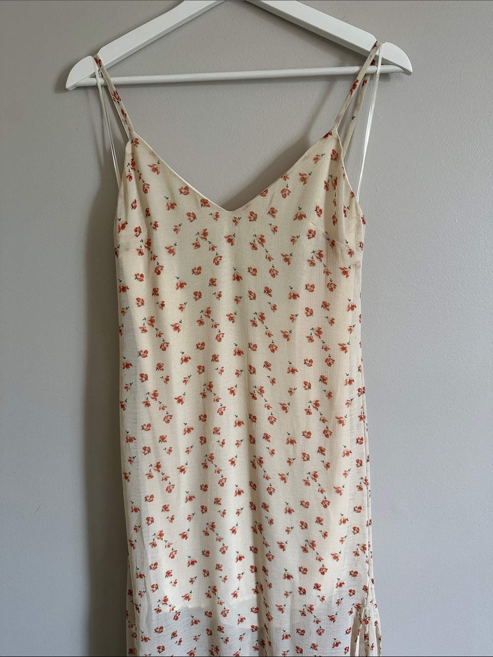 Yellow Floral Summer Maxi Dress With Back Ruffle - Picture 12 of 13